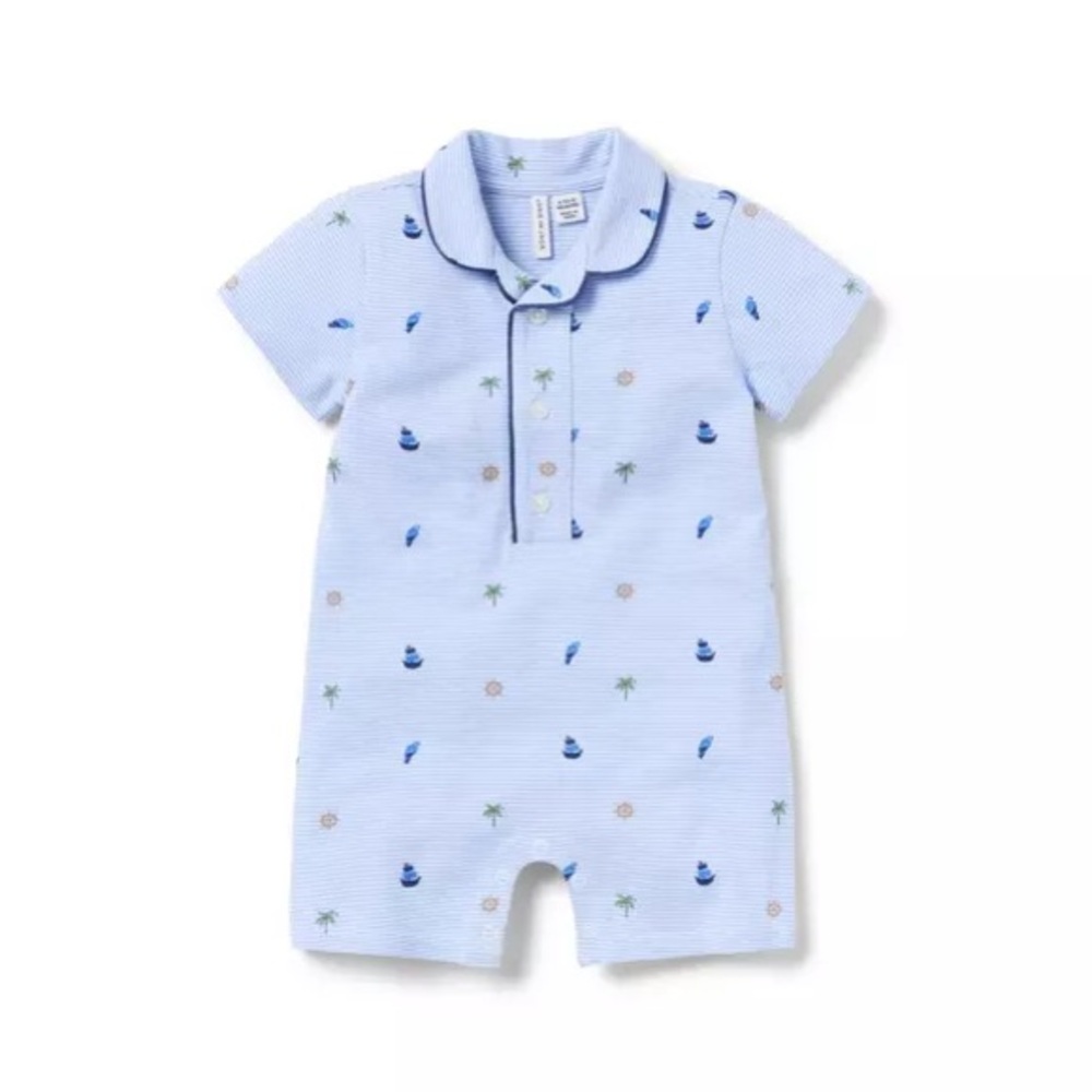 Janie and jack nautical striped romper